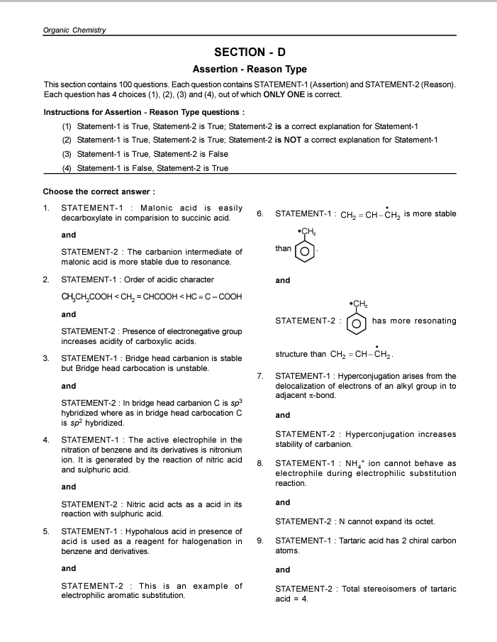 Organic Chemistry Questions And Answers Pdf